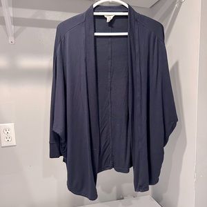 LOFT Navy Blue Batwing Cardigan